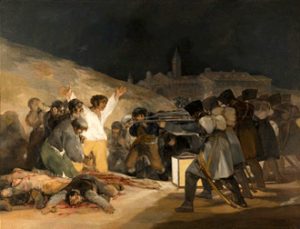 Fig. 2. Francisco de Goya (1746-1828), Tres de Mayo 1808, 1814, H/T, Madrid, Musée du Prado.