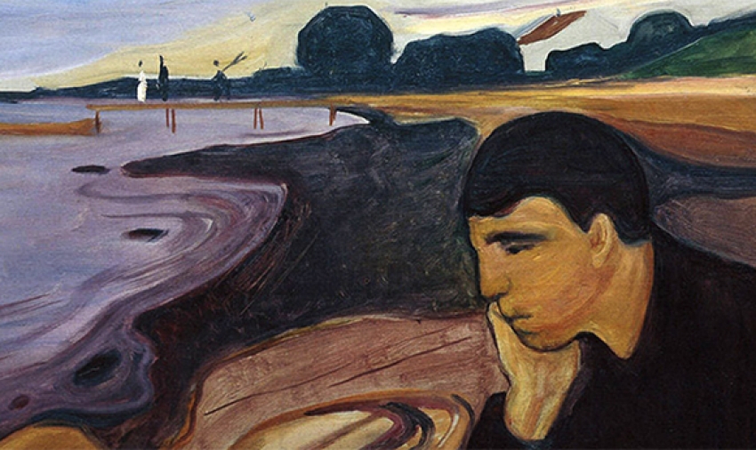 Melancholy (1894-1896) by Edvard Munch, Public domain