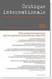 Critique Internationale 86