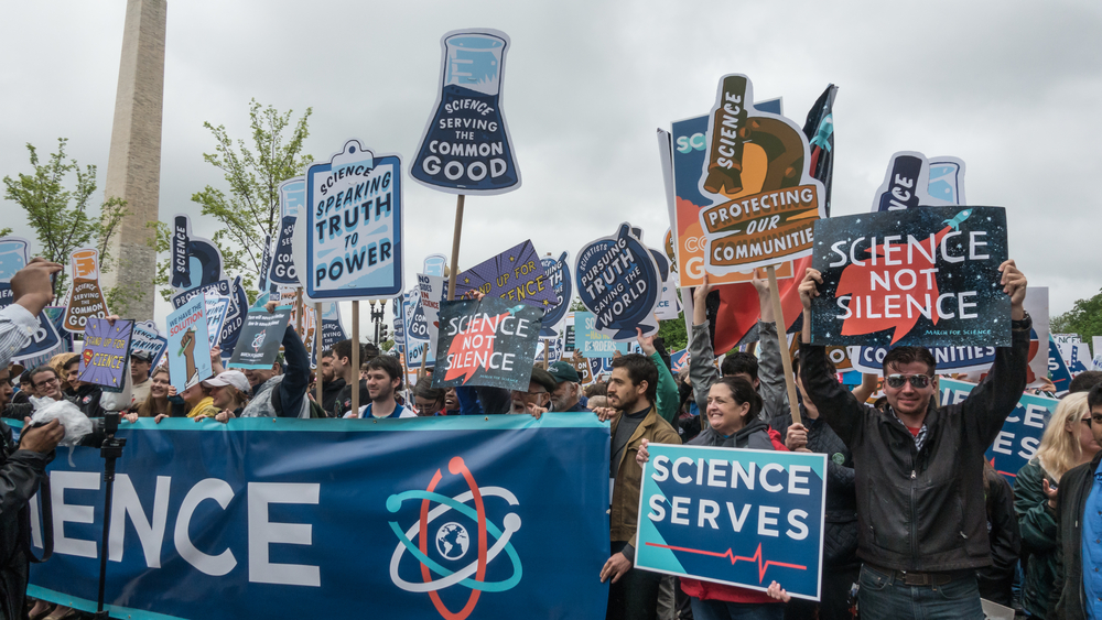 Participants in the March for Science