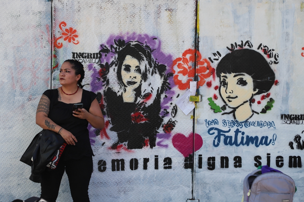 International Women's Day in Mexico city, 8 March 2024