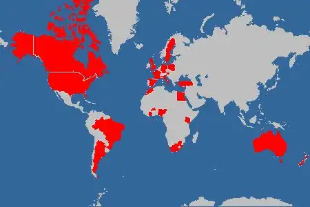 Attitudes towards Covid-19: Map of countries under investigation