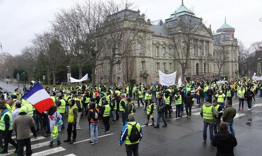 Manifestation des gilets jaunes à Colmar @Wikipédia