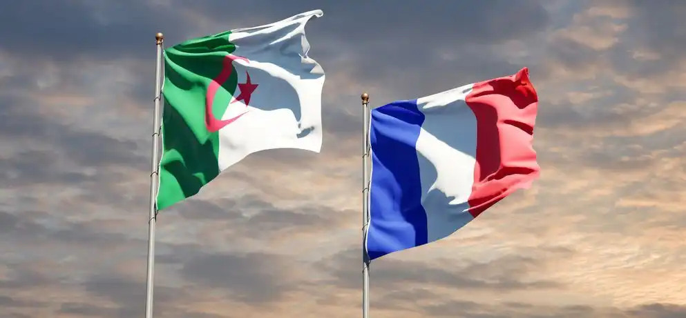 Drapeaux France Algérie