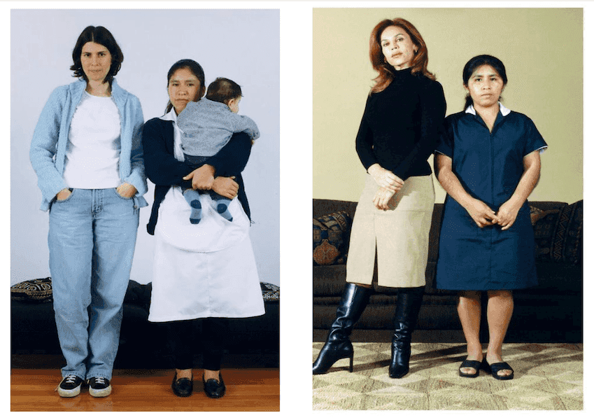 “La otra”, extract from the work of Natalia Iguiñiz (2001) highlighting the class and racial differences between domestic workers and their employers