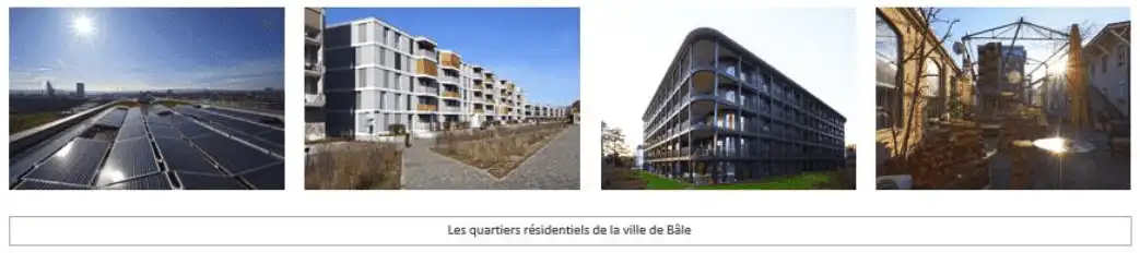 Les quartiers résidentiels de la ville de Bâle, Crédits photos : Elise Robaglia