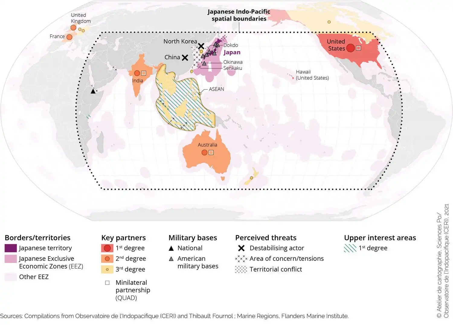 Indo-Pacific seen from Japan 2021