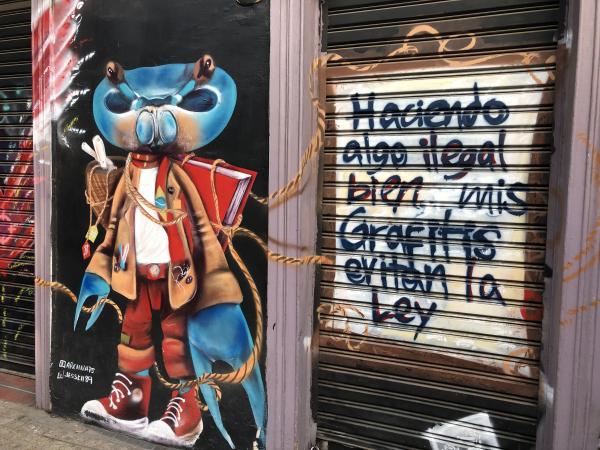 « En faisant quelque chose d’illégal, mes graffitis évitent la loi »