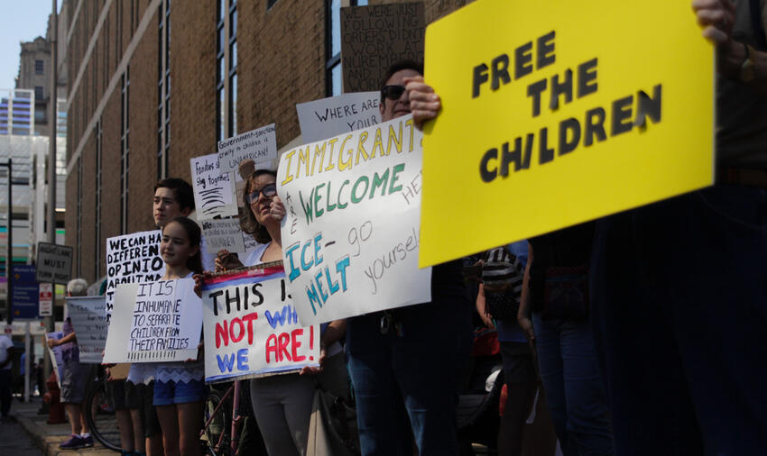 "Families Belong Together" protest, Image Jana Shea (via Shutterstock)