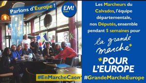 En Marche Caen. La grande marche pour l'Europe. 5 mai 2018. Crédits : EM Instagram
