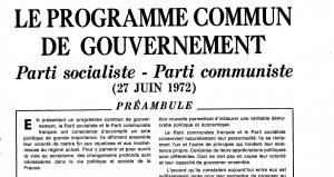 Programme Commun, 27 juin 1972. Archive disponible sur le site du Mouvement politique d’éducation populaire (M’PEP)