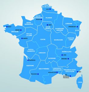 French map, land reform Crédits image : David Torondel, Shutterstock