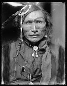 Iron White Man, a Sioux Indian from Buffalo Bill's Wild West Show. Source : Library of Congress. 