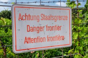 Old warning sign at the Austria/ Hungary border © Karl Allen Lugmayer/Shutterstock